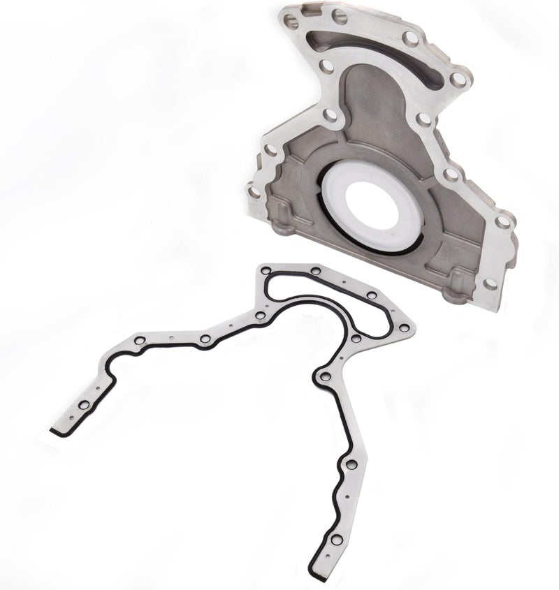 MOZONE Rear Main Seal Cover Kit with Gasket Bolt Compatible with Chevy Tahoe Suburban Silverado Express Avalanche Cadillac Escalade GMC Yukon Sierra Savana 4.8L 5.3L 6.0L 6.2L # 635-518 12633579 12639250 - Image 4
